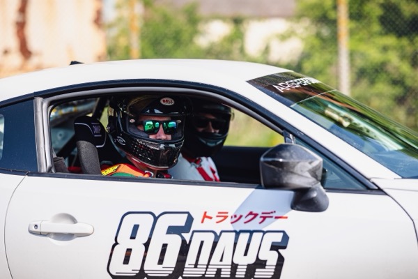 Toyota GT86 track day setup - detailed view of track-ready modifications
